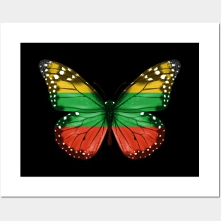 Lithuanian Flag  Butterfly - Gift for Lithuanian From Lithuania Posters and Art